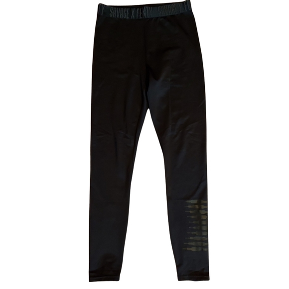 Savage X Fenty Logo Leggings In Black - Picture 8 of 16